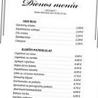 Ant Kalno, Kavinė Telšiuose menu