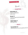 Pickled Owl (the) menu