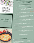 Le Vicariat-cité Royale menu