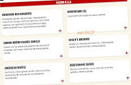 Buffalo Grill menu