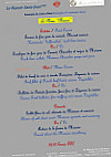 Le Manoir Saint Jean menu