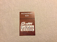 Le Relais de la Mairie menu