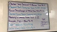 Andover Diner menu