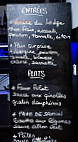 Le Grand Bleu menu