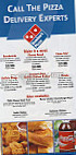 Domino's Pizza menu