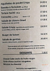 La Fabrique menu