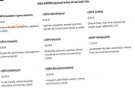 L'échoppe Gourmande menu