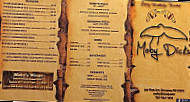 Moby Dick's Lounge menu