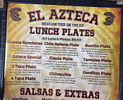 El Azteca menu