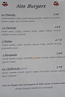 L'escapade menu