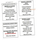 La Bonne Table menu