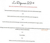 Le Pinceau menu