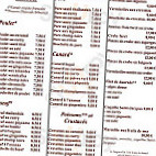 Le Dragon D'or menu