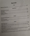 Bella Vista menu