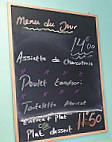 L'ardoise menu