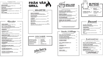 Pitchers Avesta menu