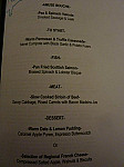 Indigo Bar Restaurant menu