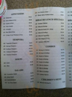 Kobe Japanese Steakhouse And Sushi menu