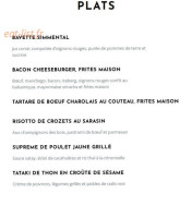 Les Gentlemen menu