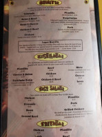 Margarita's menu