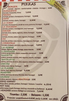 Pat' A Pizza menu