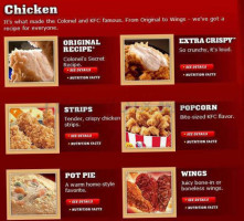 Kfc menu