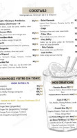 La Garçonnière Et Bien menu