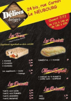 Délices Burger menu