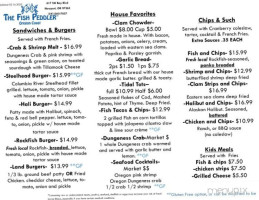 Fish Peddler's Market menu