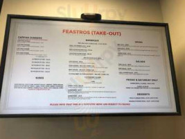 Feastros menu