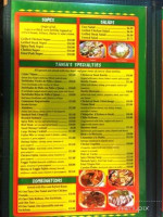 Tanias Mexican Store menu