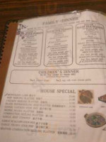 Mings Chinese menu