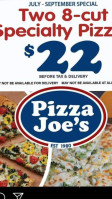 Pizza Joe's menu