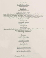 Charlotte's Tea Room menu