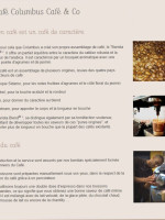 Columbus Cafe & Co Beziers L'hours menu