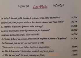 L’avenue menu