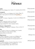 Le Caruso menu