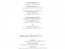 L'atelier menu