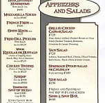 Flume Creek Family Grill menu