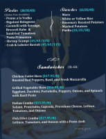 La Sirena Seafood menu