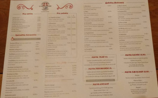 La Marie Jeanne menu