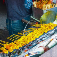 Here Klae Pork Satay food