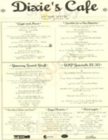 Green Parrot Cafe menu