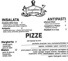 Nap's Cucina Mia menu