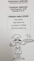 Big E's menu