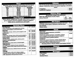 Jezepe's Pizza Subs menu