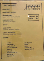 Cafe Aqueduct menu