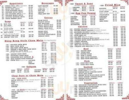 China Fare menu