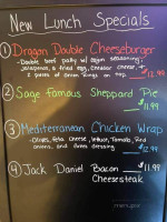 Sage Diner menu