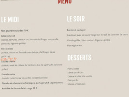 La Terrasse Du Crestet menu